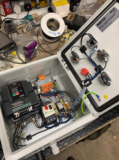 control box for a motor looking brand new