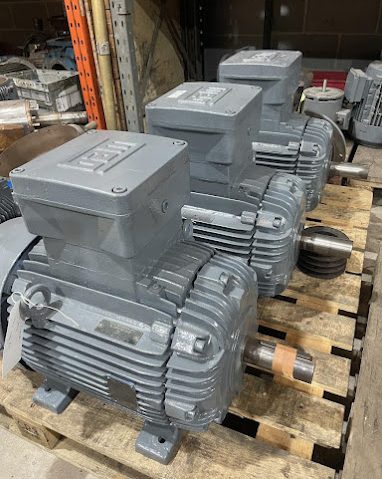 motors fully restored with a new coat of paint to finish the project